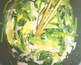 ほうれん草とハムの煎り玉子作り方5写真