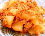 月島有名店超えた★明太もちチーズもんじゃ作り方9写真