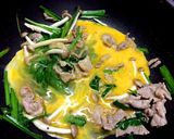 低糖質☆豚肉としめじのニラ玉炒め作り方5写真