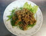牛肉と水菜の焼肉サラダ作り方4写真