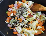 3種のヒラタケ、ノビルのムカゴの野菜炒め作り方9写真