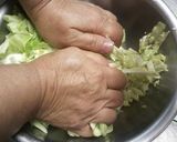 キャベツ大量消費！キャベツポテチサラダ☆作り方1写真