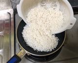 フライパン　炊飯　ご飯　アウトドア作り方2写真
