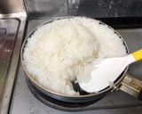 フライパン　炊飯　ご飯　アウトドア作り方6写真