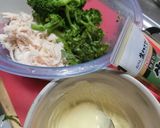 鶏ささみとブロッコリーのワサビマヨサラダ作り方1写真