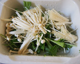 低糖質レシピ　水菜とえのきの簡単和え作り方1写真