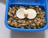 キャラ弁 ポケモン そぼろ モクロー作り方5写真