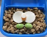 キャラ弁 ポケモン そぼろ モクロー作り方6写真
