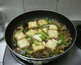 ベトナムで揚げ出し豆腐の卵とじ！作り方3写真