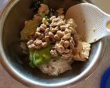 納豆とマーボーレタスのご飯作り方2写真