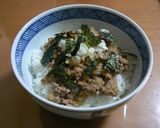 簡単！肉味噌丼作り方6写真