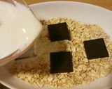 レンジ簡単☆チョコアーモンドオートミール作り方7写真
