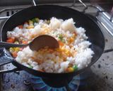 最速のミックスベジタブルの焼き飯作り方12写真