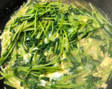 豆苗の中華風卵とじ作り方3写真