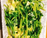 豆苗の中華風卵とじ作り方4写真