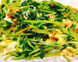 豆苗の中華風卵とじ作り方5写真