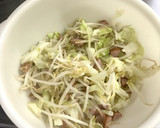 簡単節約♪もやしとキャベツのとんぺい焼き作り方3写真