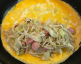 簡単節約♪もやしとキャベツのとんぺい焼き作り方5写真