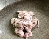簡単★お弁当にも♪余りの鶏皮と卵のスープ作り方1写真