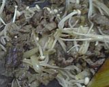 牛丼風味？甘辛牛肉パスタ！作り方4写真