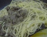 牛丼風味？甘辛牛肉パスタ！作り方5写真