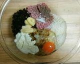 ゴボウ茶出がらし入りハンバーグ作り方2写真