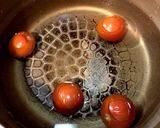 温泉卵とミニトマトのビスマルク風作り方1写真
