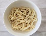 簡単✩温玉ごま油うどん作り方3写真