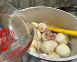 里芋のそぼろ煮、ネギとインゲン入り作り方4写真