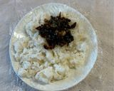 玄米（入り）ご飯で佃煮おにぎり作り方2写真