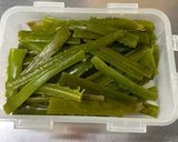 茎ワカメ炒め(豚油)四毒抜き覚え書作り方1写真