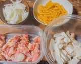 とろ〜り💗チキンマカロニグラタン✨作り方1写真