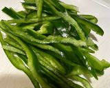 豚肉とじゃがいもの青椒肉絲作り方3写真