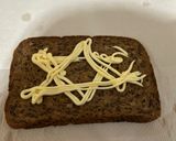 夜勤めし:コンビニ鯖塩焼きオープンサンド作り方3写真