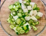 夏野菜の冷たい前菜 お茶うけ 中華サラダ作り方18写真