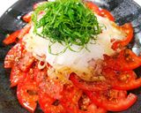 中華風トマトと新玉ねぎの香味サラダ作り方4写真