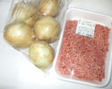 新玉ねぎ丸ごと和風スープ煮♪簡単ひき肉作り方1写真
