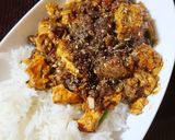 老抽と郫県豆板醤の本格麻婆豆腐作り方7写真