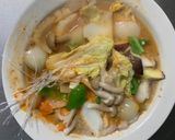 お一人様ピリ辛クリーム根菜たっぷり野菜炒作り方17写真