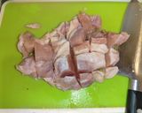 蓮根と鶏肉とオクラの照り煮作り方3写真