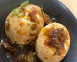 明日のおつまみに！作り置き簡単旨辛味玉作り方3写真