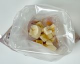 防災レシピ🍲湯煎で作る🍌あんぱんバナナ粥作り方3写真