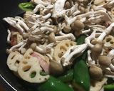蓮根とベーコンのガーリック炒め作り方4写真
