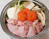 蒸し鶏と蒸し野菜（塩麹漬け）作り方6写真