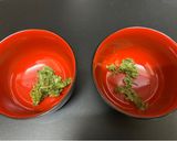 カブと蕎麦とアオサのお吸い物作り方6写真