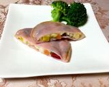 お弁当に簡単＊彩りハムチーズ作り方4写真