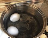 ゆで卵入りポテトサラダ作り方1写真