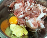 サクっと！ふんわり♡唐揚げ風 豚こま焼き作り方1写真