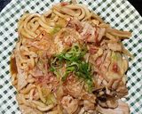 牛ホルモンのスタミナ焼うどん作り方5写真