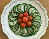 キュウリだけで綺麗なサラダ作り方12写真